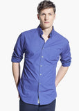 Short Sleeve Shirt with Button under Collar